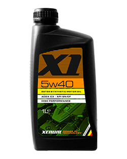 Моторное масло Xenum X1 5W40 (1л)