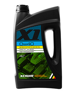 Моторное масло Xenum X1 0W40 (4л)